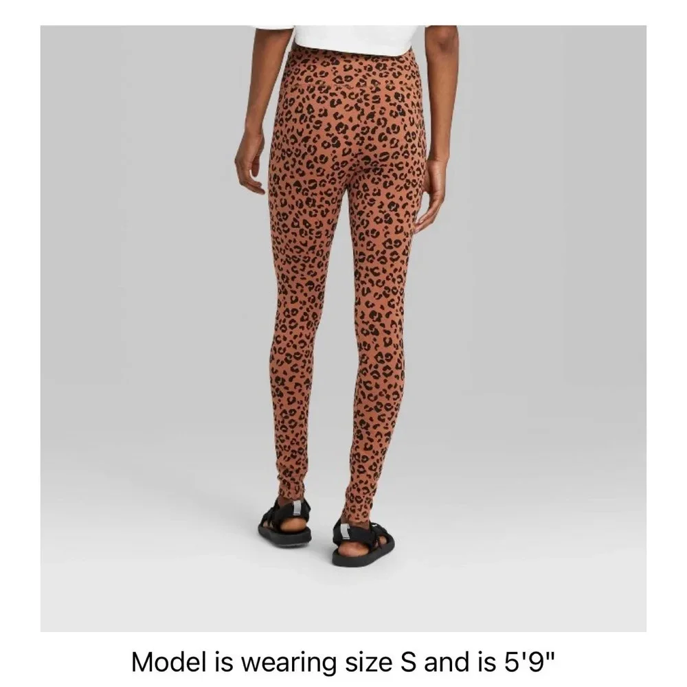 WILD FABLE Leopard Cheetah Print Leggings sz S